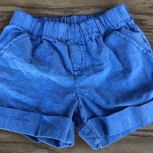 Gymboree cotton, denim colored girls shorts